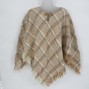 Boyne Valley Weavers Sz OS Plus Shawl Handmade In Ireland Cloak Cape Wool Alpaca